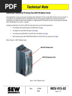 Technical Note: Operating A Movidrive B Using Two DIO11B Option Cards