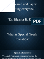 A Blessed and Happy Morning Everyone! Dr. Eleanor B. Remo