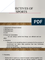 Objectives of Sports