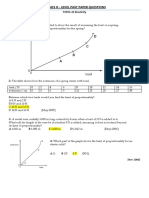 Level Past Paper Questions - Physics O: TOPIC-24 Elasticity PAPER-1 Multiple Choice