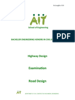 Assignment Exam Road Design