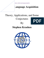 Krashen's Second Language Acquisition Theory