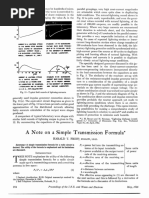 The Transmission Formula For Radio