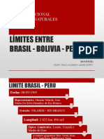 LÍMITES ENTRE BOLIVIA PERU Y BRASIL