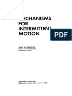 Bickford. Mechanisms For Intermittent Motion (1972) PDF