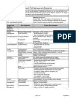 Project Risk Management Examples: Severity Assessment: Probability Assessment