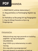 Mga Pananda | PDF