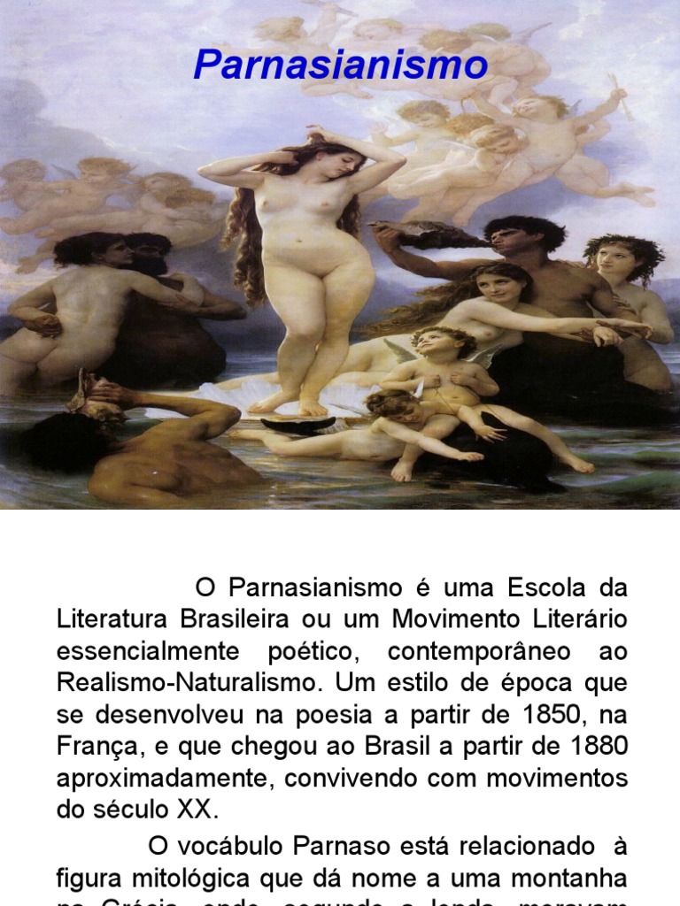 Parnasianismo: Estética e Contexto Histórico | PDF | Realismo (artes ...