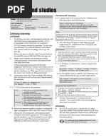 Work and Studies: Goals: Talk About Personal Experience Core Language