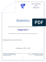 Statistics: Assignment 3