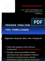 Prosedur Penulisan Buku Teks Pembelajaran