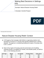 Natural Disaster Housing Relief Optimization