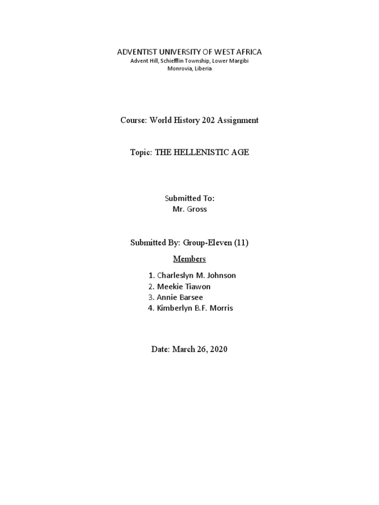 The Hellenistic Age Overview | PDF | Hellenistic Period | Ancient Greece