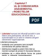 LIDERIATUL SI COMUNICAREA IN MANAGEMENTUL PROIECTELOR.ppt