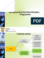Background To SA Electrification Programme