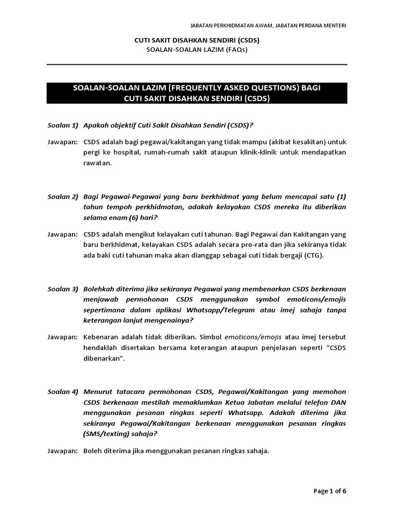 Csds Faq Iv Latest 6 Sept Pdf