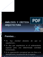 Análisis y critica en arquitectura