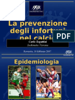 La Prevenzione Degli Infortuni Nel Calcio: Autore Carlo Segattini