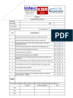 S.No Characteristics: Checklist Commissioning For Foam Tank