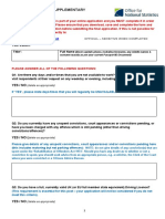 Field Interviewer Supplementary Application Form: Interviewer - Recruits@ons - Gov.uk