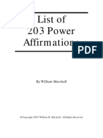 List of Power Affirmations Mp3s