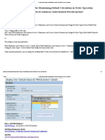 Calculation in Order Operation