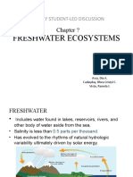 ECOLOGY STUDENT-LED DISCUSSION ON FRESHWATER ECOSYSTEMS