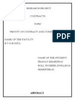 Privity of Contract and Consideration: A Study of the Evolution