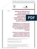 Ensino de Ciências por Investigação Promove Alfabetização Científica