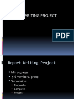 Report Writing Proposal