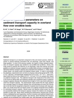 Effect of Hydraulic Parameters On Sediment Transpo PDF