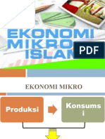 EKONOMI MIKRO ISLAM PRODUKSI Dan KONSUMSI ISLAM