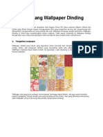 Memasang Wallpaper Dinding