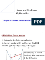 E1 251 Linear and Nonlinear Op2miza2on: Chapter 4: Convex and Quadra2c Func2ons