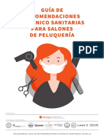 Guia de Recomendaciones Higienico Sanitarias para Salones de Peluqueria Logos