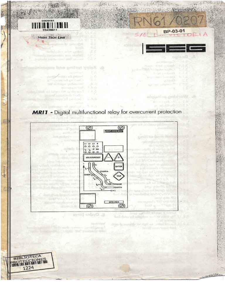 Manual Rele Seg | PDF