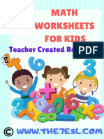 Math Worksheets Kids PDF