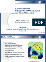 Munitions in The Sea: Possible Links Between CNR-ISMAR Activity and Tools and The DAIMON Project