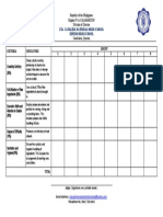 Sta. Catalina National High School Senior High School: Criteria Indicators Group 1 2 3 4 5 6 7 8