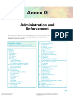 Annex G: Administration and Enforcement