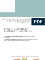 Circulación de La Materia y de La Energía