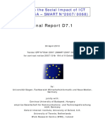 Final Report D7.1: Study On The Social Impact of ICT (CPP N°55A - SMART N°2007/0068)