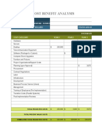IC IT Project Cost Benefit Analysis Template 8746