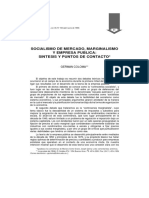 Socialismo de Marcado Marginalismo y Empresa Publica - Coloma