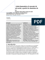 Aportes de La Visión Humanista Al Concepto de Responsabilidad Social