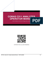 Cobas C311 Analyzer Operator Manual