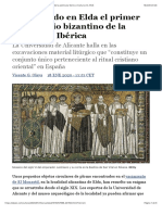 Identificado en Elda El Primer Monasterio Bizantino de La Península Ibérica