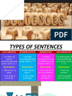 Types of sentences: Subject, Predicate explained in 40 characters