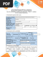 Guía de Actividades y Rúbrica de Evaluación - Fase 5 - Análisis de Estados Financieros