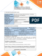 Guía de actividades y rúbrica de evaluación - Fase 5 - Transferir los conocimientos aprendidos a la situación planteada